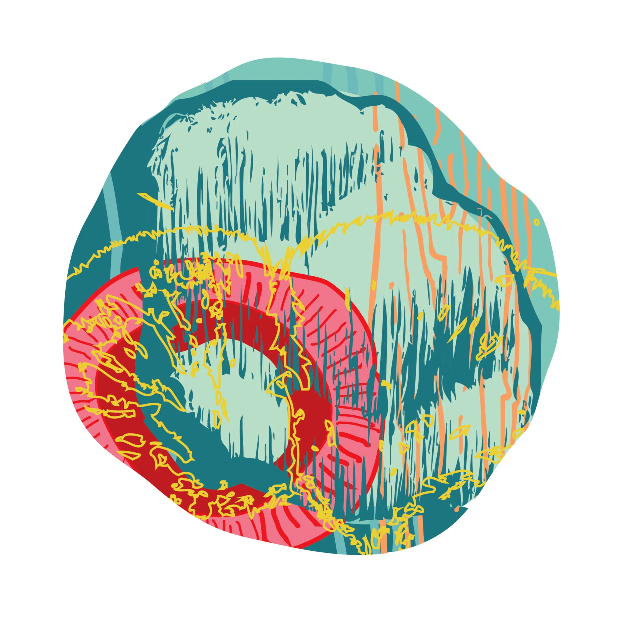 OMG Mushrooms LIONS MANE artists impression (Lauren Wilhelm)