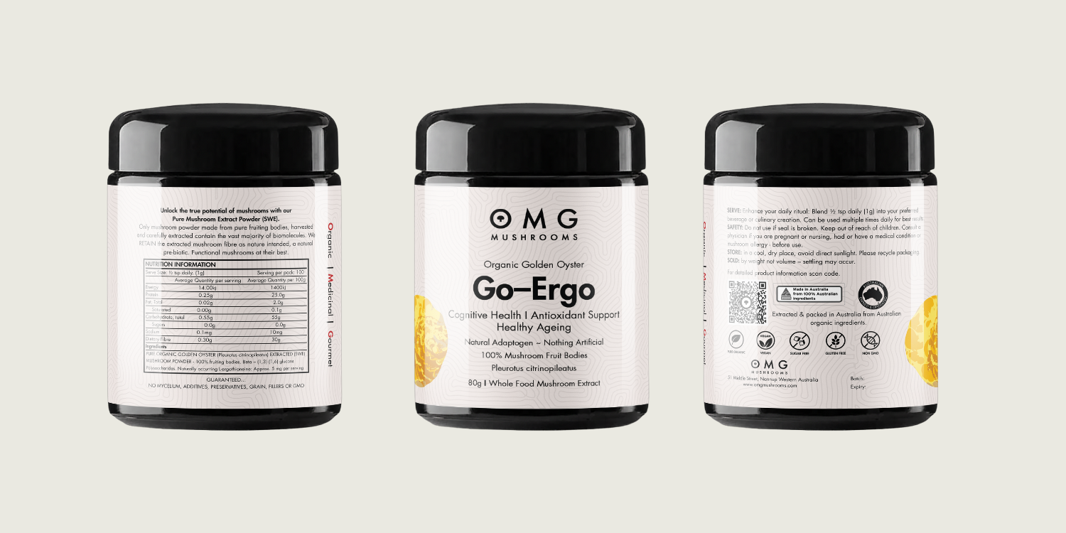 Go-Ergo MUSHROOM POWDER (100g)